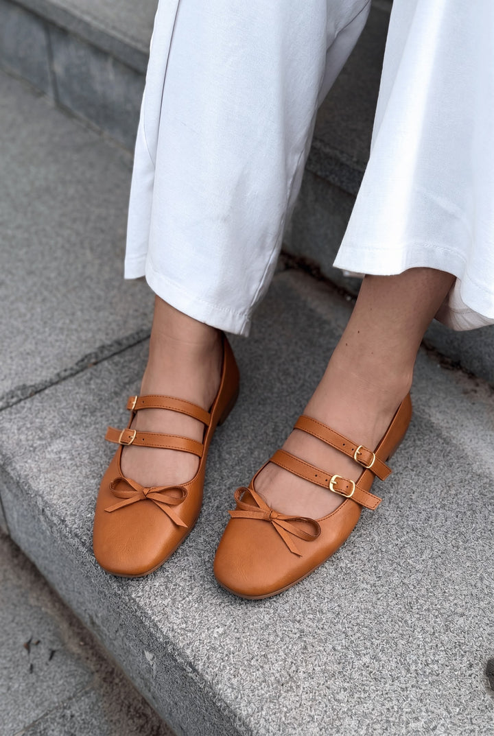 Lovia Taba Hakiki Deri Kadın Babet - ILOVESHOES