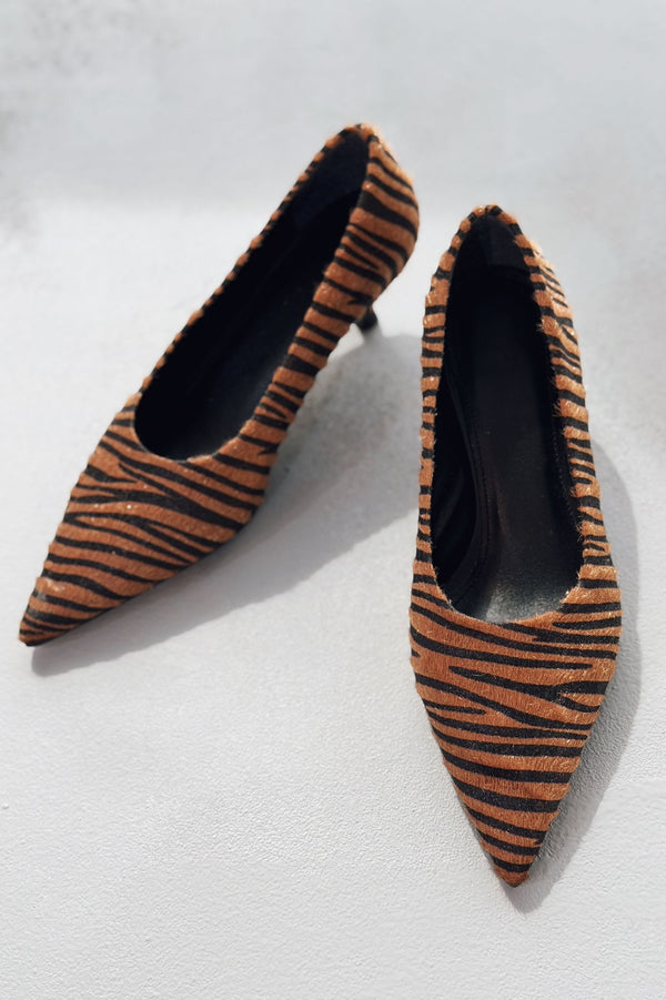 Molven Stiletto Taba Tay Tüyü - ILOVESHOES