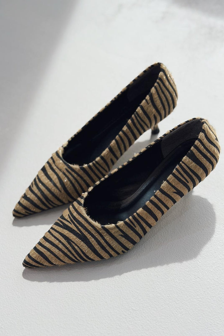 Molven Stiletto Haki Tay Tüyü - ILOVESHOES