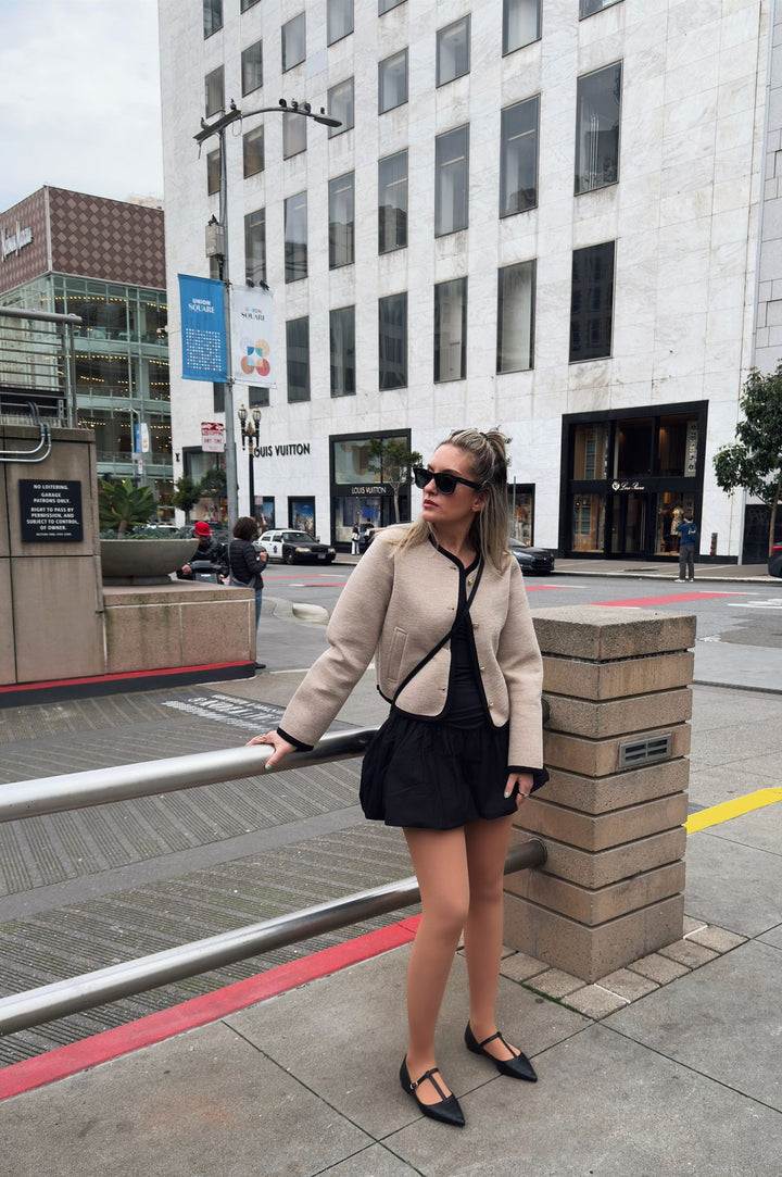 Cormel Mat Deri Kroko Desenli Siyah Kadın Babet - ILOVESHOES