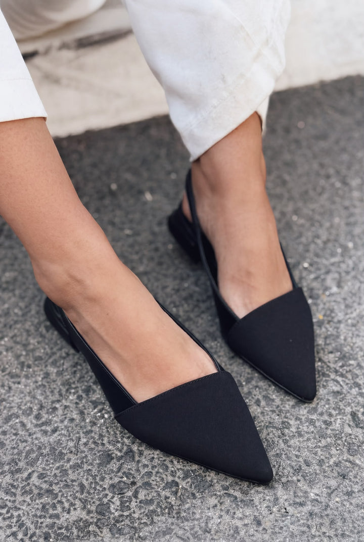 Drest Siyah Mat Deri Kadın Stiletto