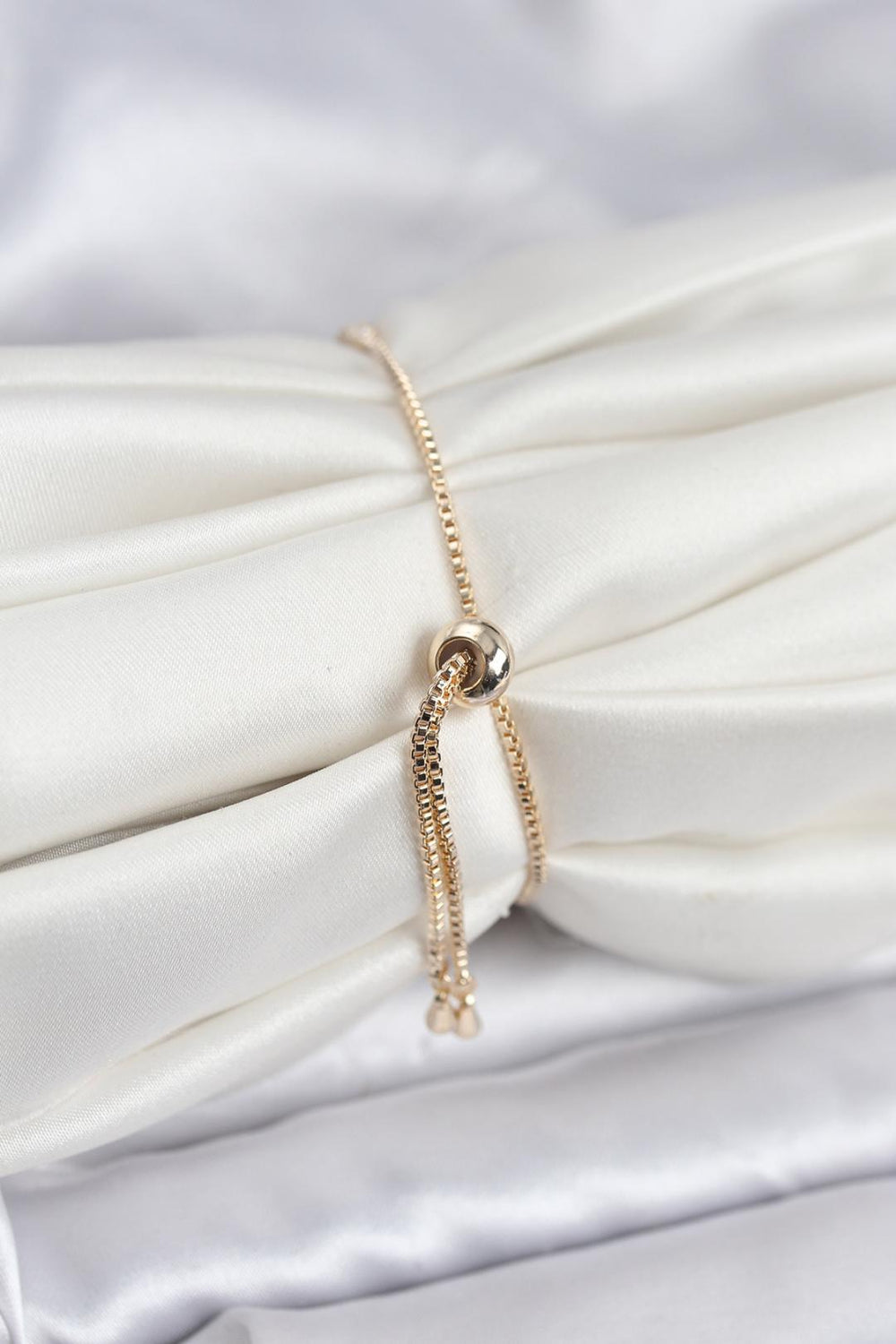 ILS - 1112 Kadın Bileklik Gold Pirinç Zirkon Taşlı - ILOVESHOES