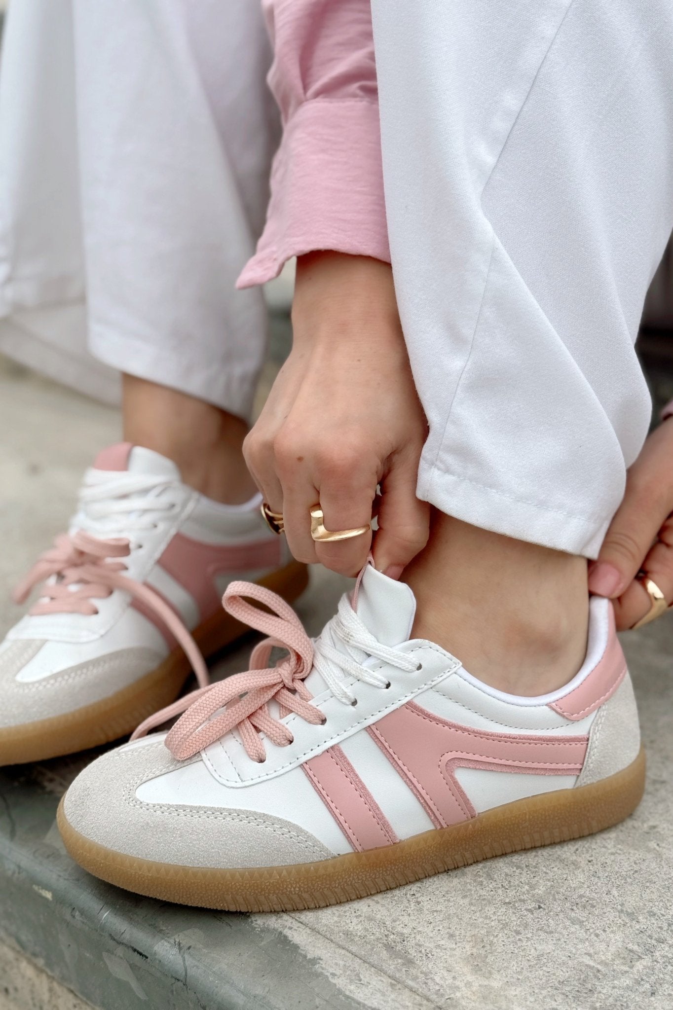 Ulisya Pudra Termo Taban Günlük Kadın Spor Ayakkabı - ILOVESHOES Türkiye