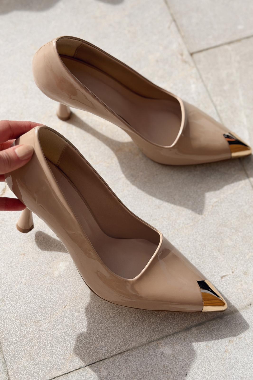 Noctra Stiletto Nude Rugan - ILOVESHOES