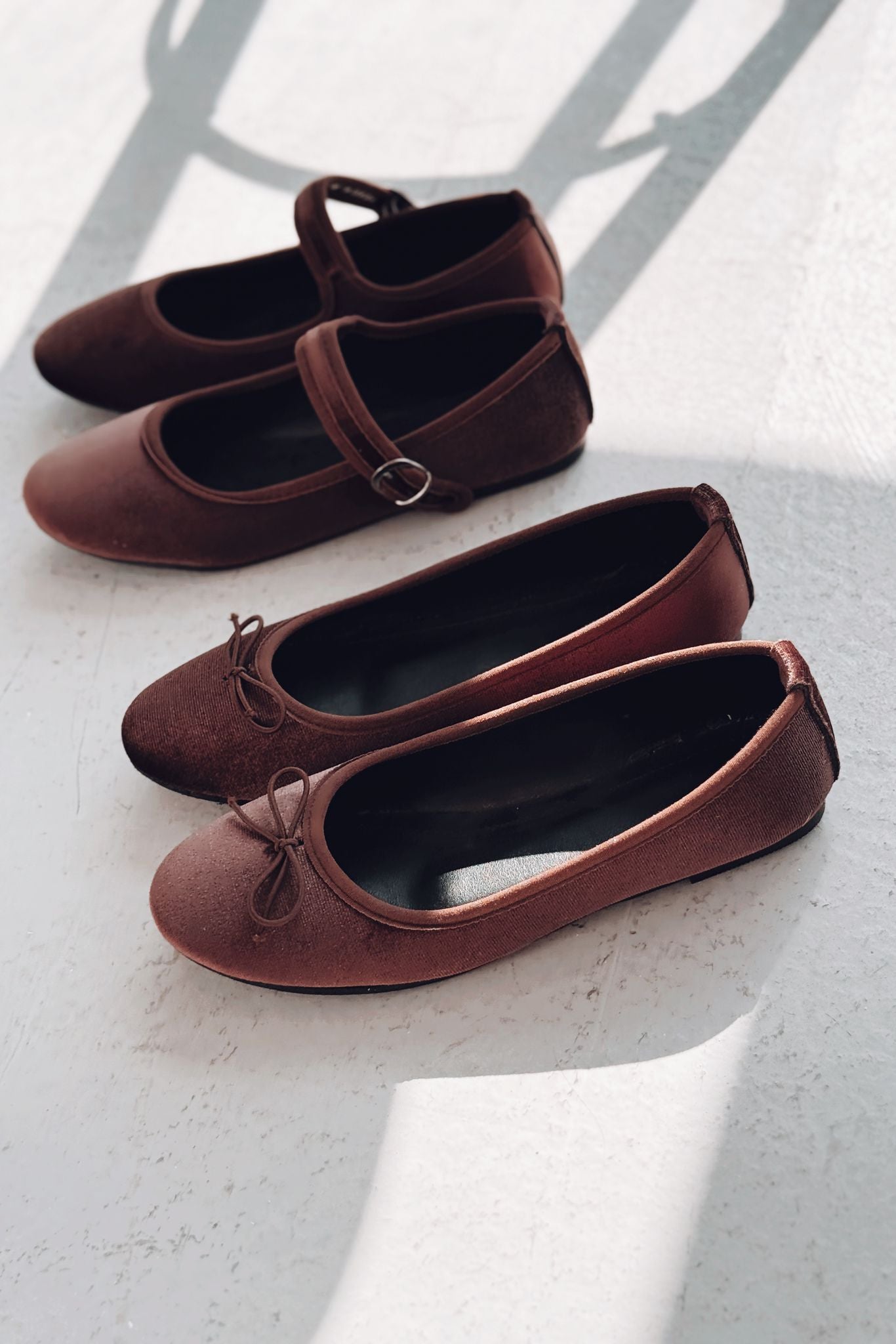 Lante Kadife Mary Jane Babet Acıkahve - ILOVESHOES