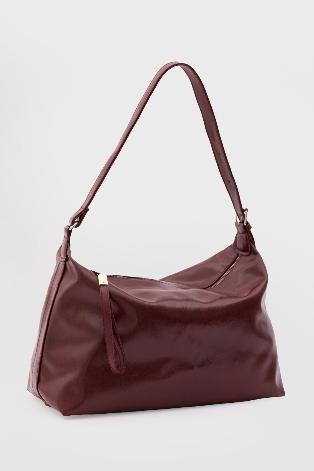 Crista Kadın Omuz Çantası Bordo - ILOVESHOES