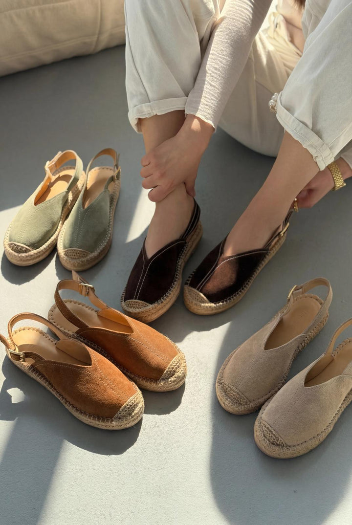 Orveth Acıkahve Hakiki Süet Kadın Espadril - ILOVESHOES