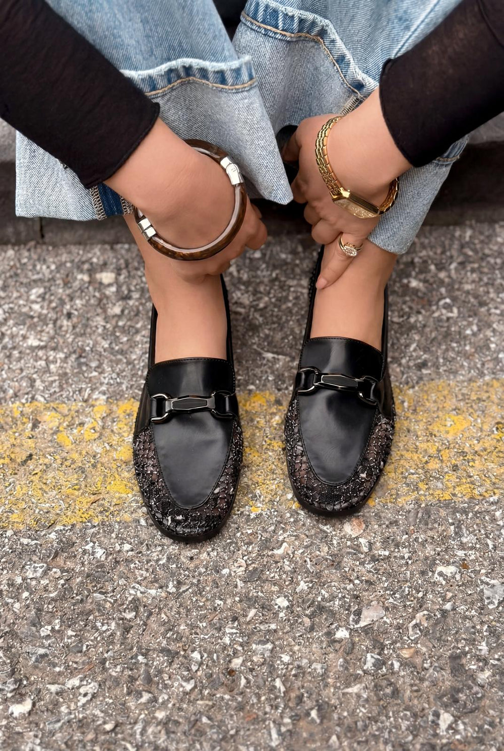 Delter Siyah Mat Deri Kadın Loafer - ILOVESHOES