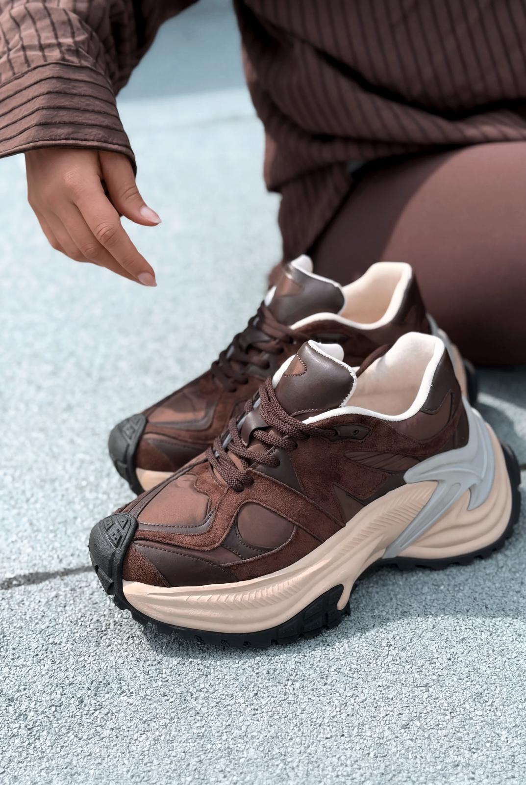 Leriva Kadın Spor Ayakkabı Acıkahve - ILOVESHOES