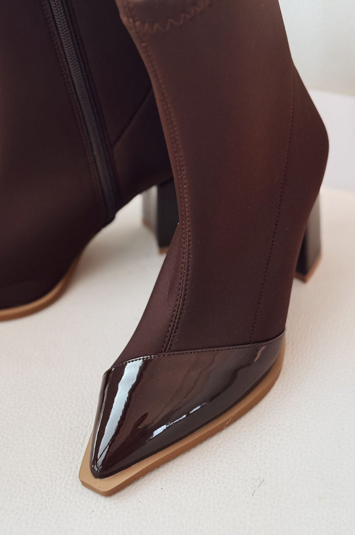 Mivora Streç Acı Kahve Kadın Bot - ILOVESHOES