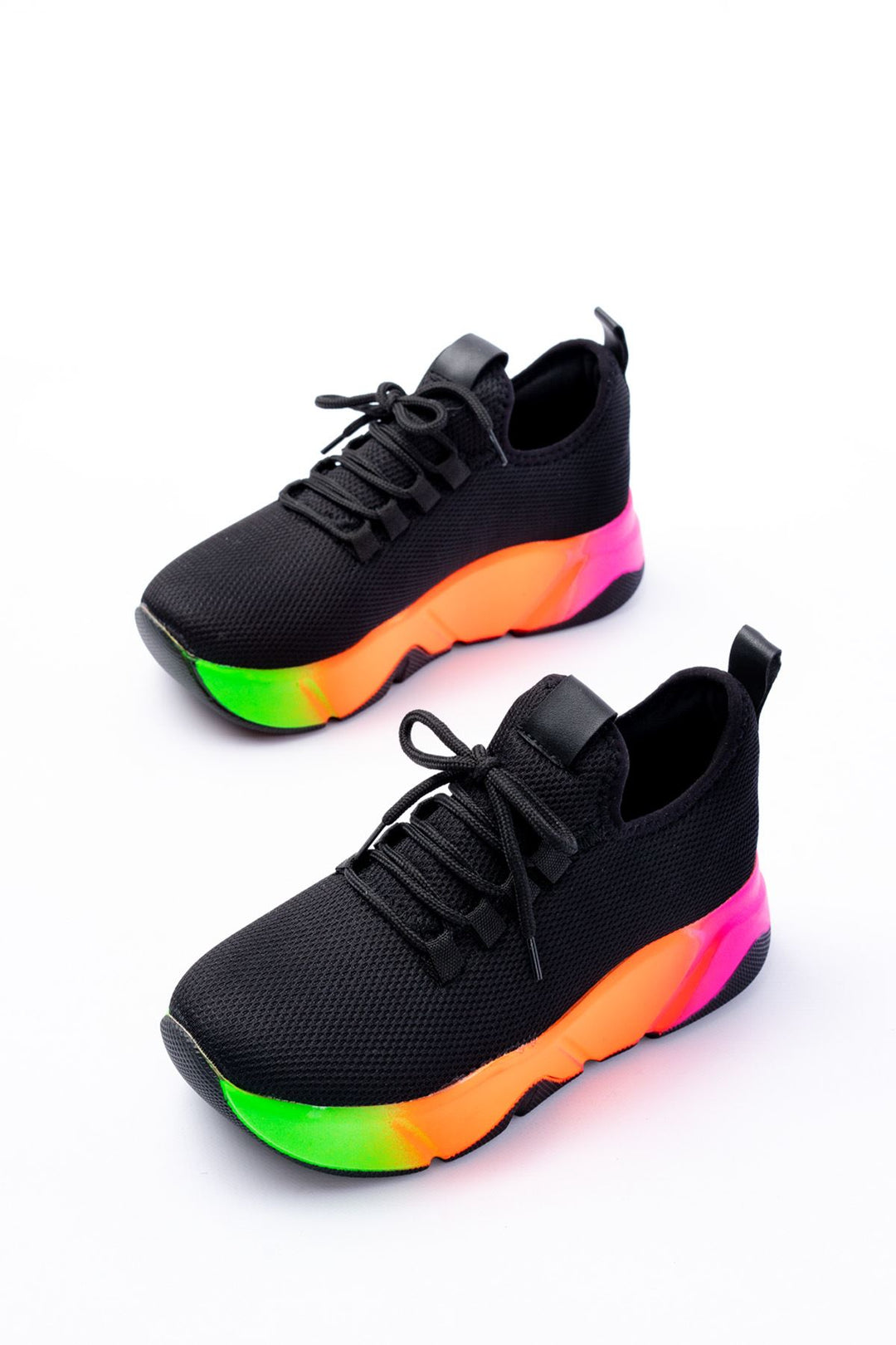 Calen File Siyah Renkli Taban Kadın Spor Ayakkabı - ILOVESHOES