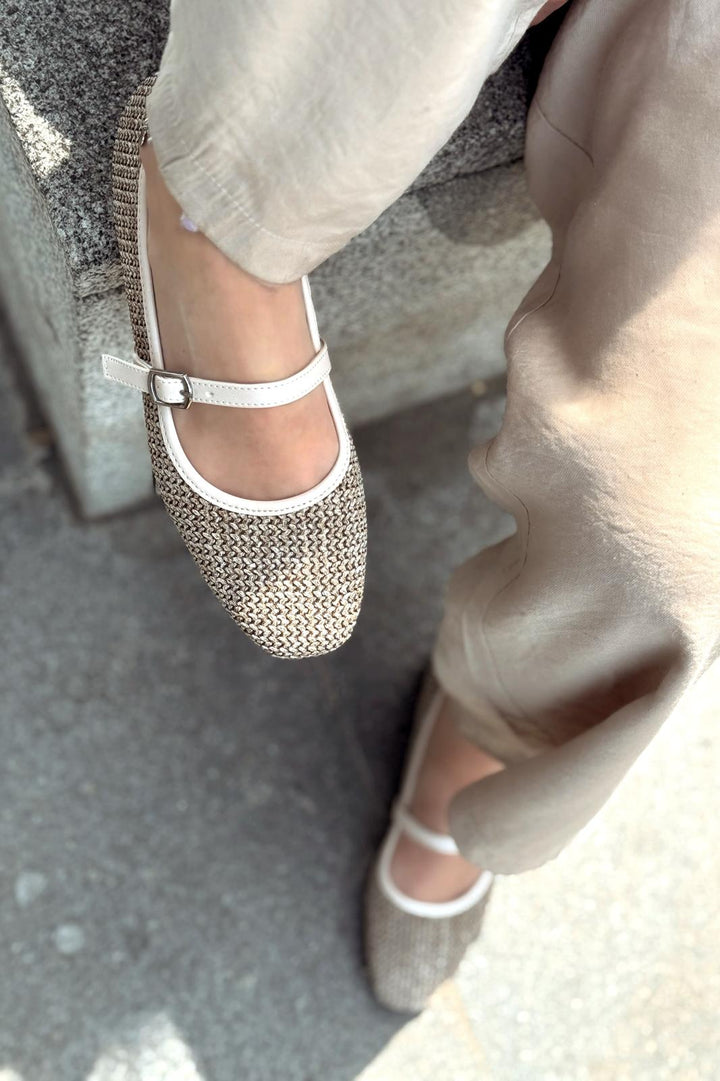 Xeluri Tekstil Kadın Babet Kahverengi - ILOVESHOES