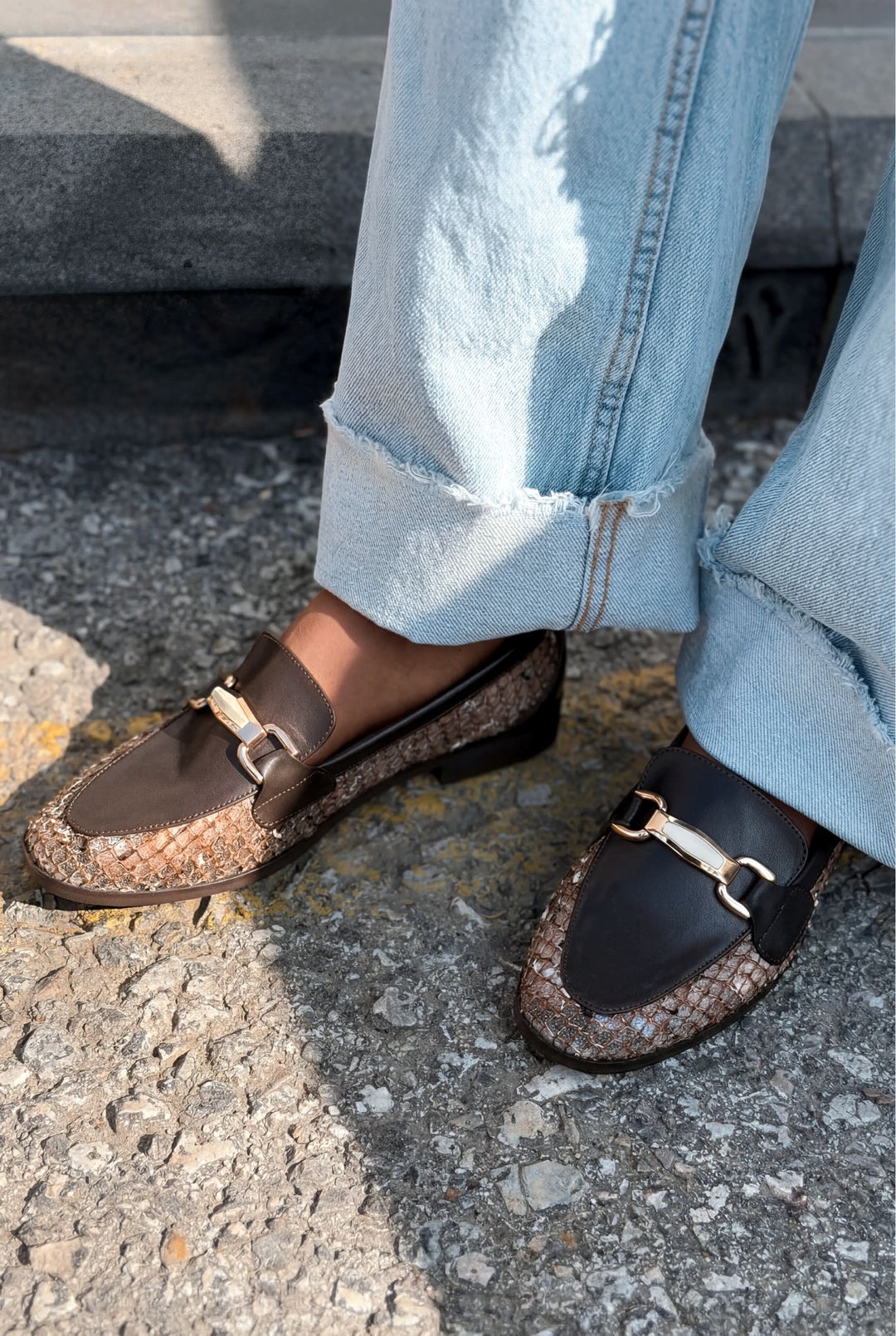 Delter Kadın Loafer Acıkahve Mat Deri - ILOVESHOES