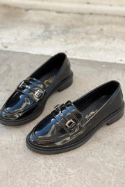 Torja Rugan Siyah Kadın Loafer - ILOVESHOES