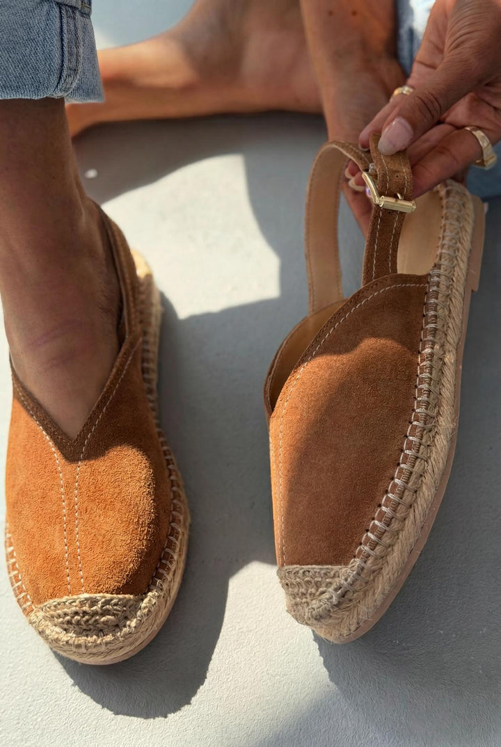 Orveth Taba Hakiki Süet Kadın Espadril - ILOVESHOES