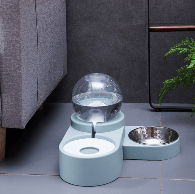 Automatic Pet Dog Cat Feeder with Fountain 1.8L Bowl - ILOVESHOES