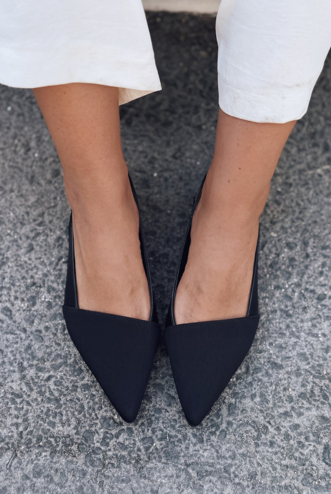Drest Siyah Mat Deri Kadın Stiletto