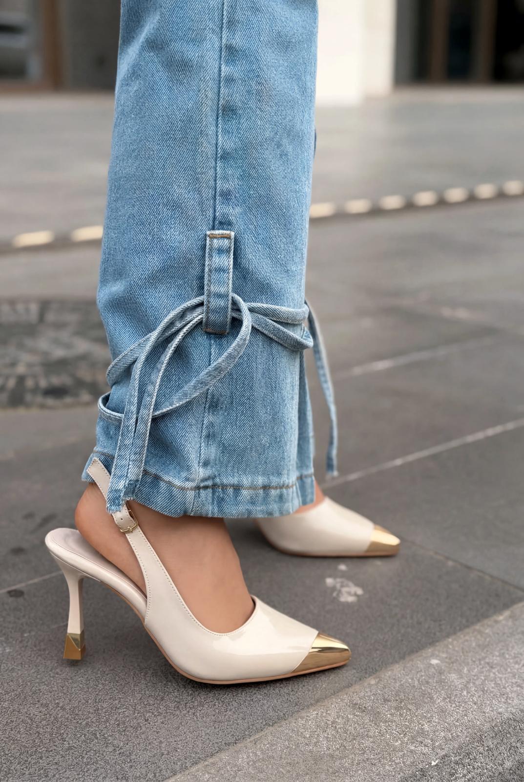Sarnok Stiletto Nude Rugan - ILOVESHOES