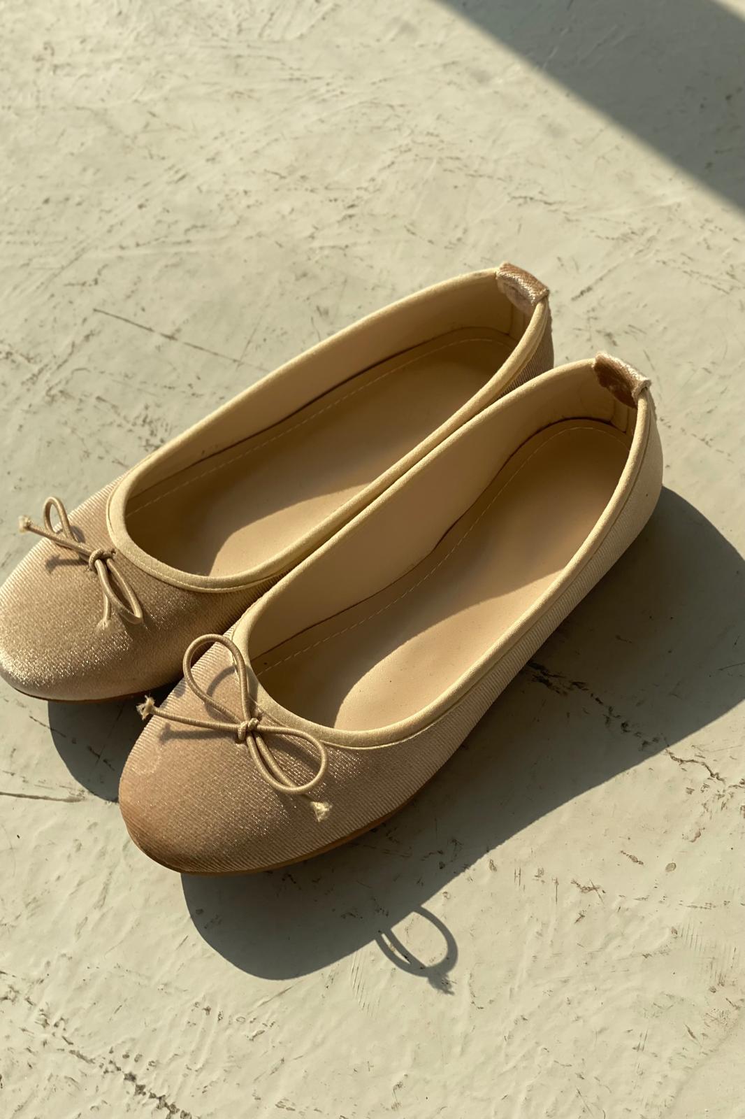 Lante Kadife Mary Jane Babet Bej - ILOVESHOES