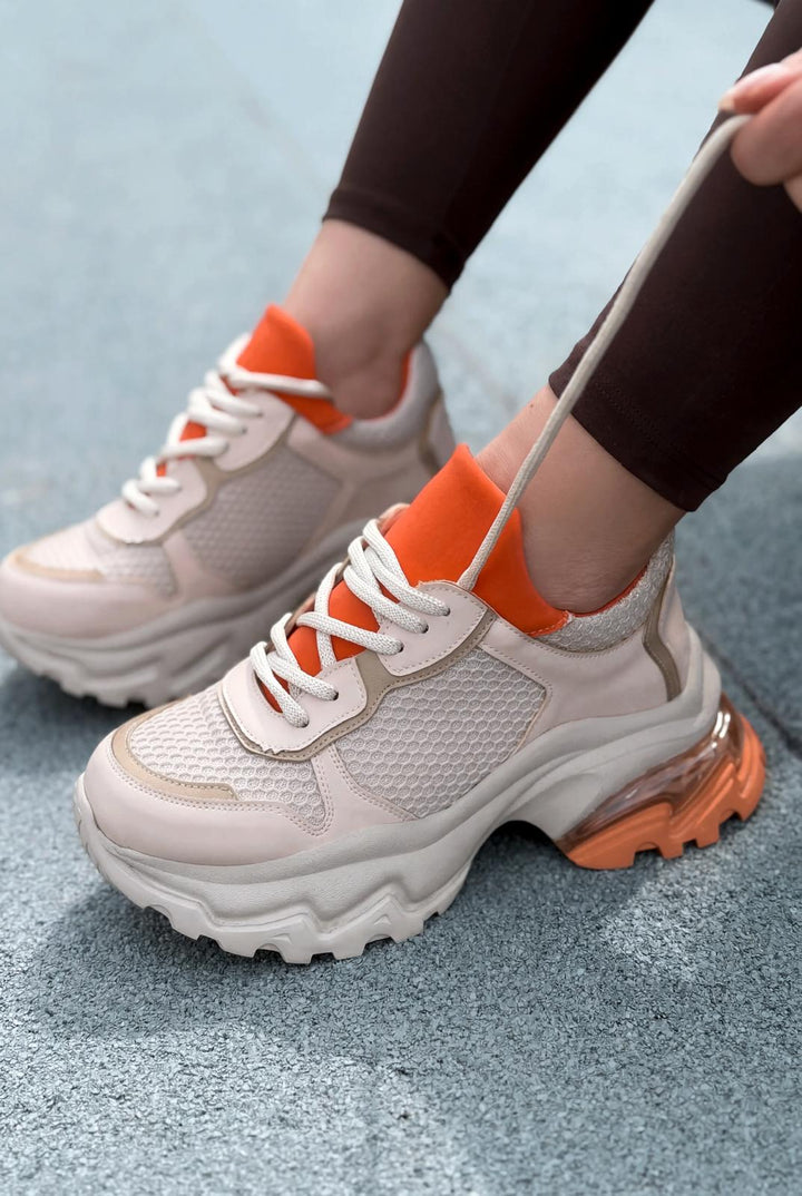 Meris Kadın Spor Ayakkabı Turuncu - ILOVESHOES