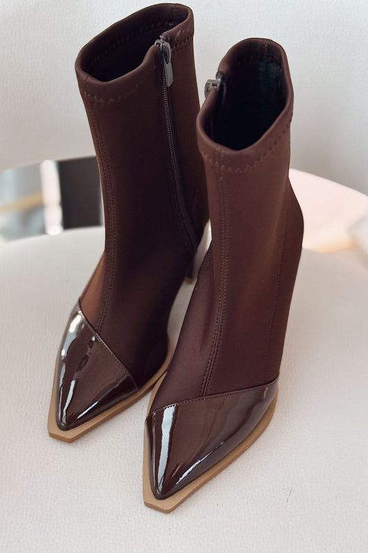 Mivora Streç Acı Kahve Kadın Bot - ILOVESHOES