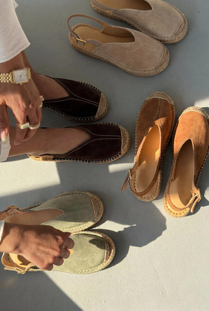 Orveth Taba Hakiki Süet Kadın Espadril - ILOVESHOES