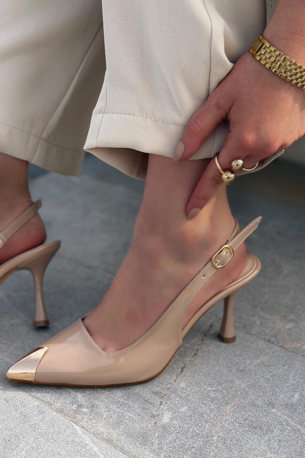 Caligo Stiletto Nude Rugan - ILOVESHOES