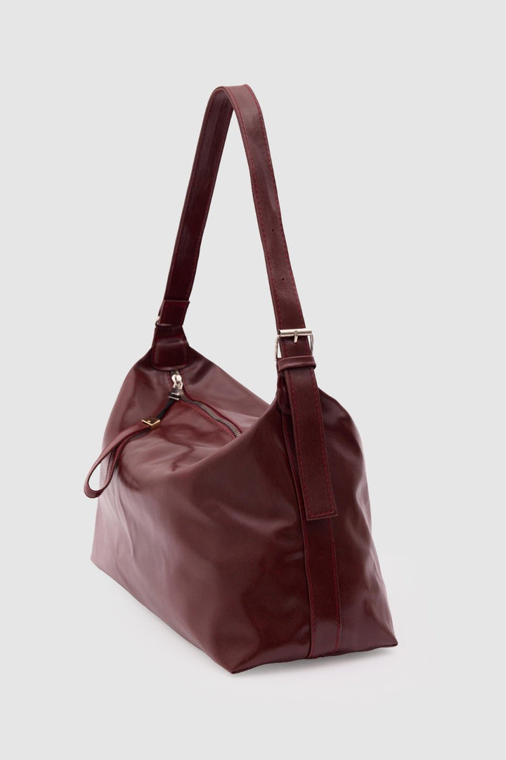 Crista Kadın Omuz Çantası Bordo - ILOVESHOES