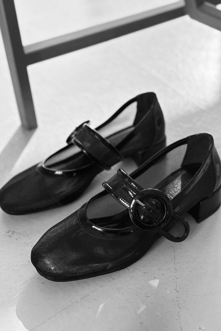 Cyreya File Siyah Toka Detaylı Mary Jane - ILOVESHOES