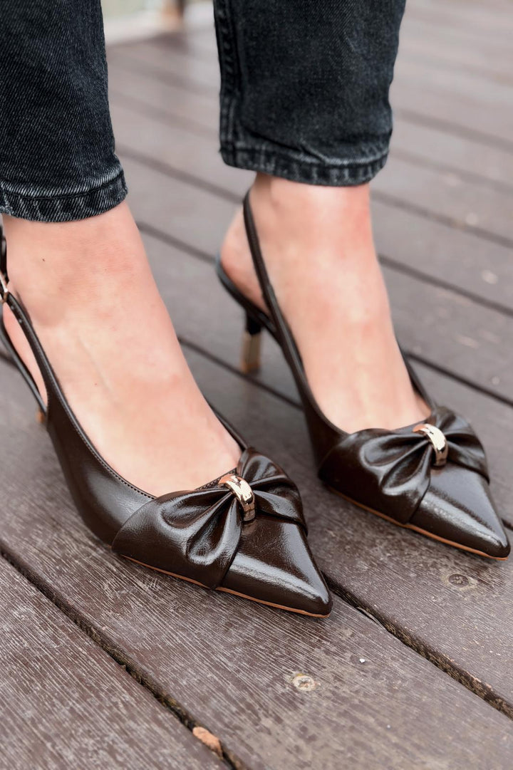 Lorvani Dark Brown Matte Leather Women&