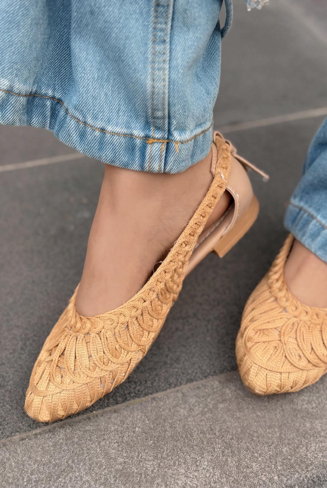 Morvik Kadın Babet Bej - ILOVESHOES