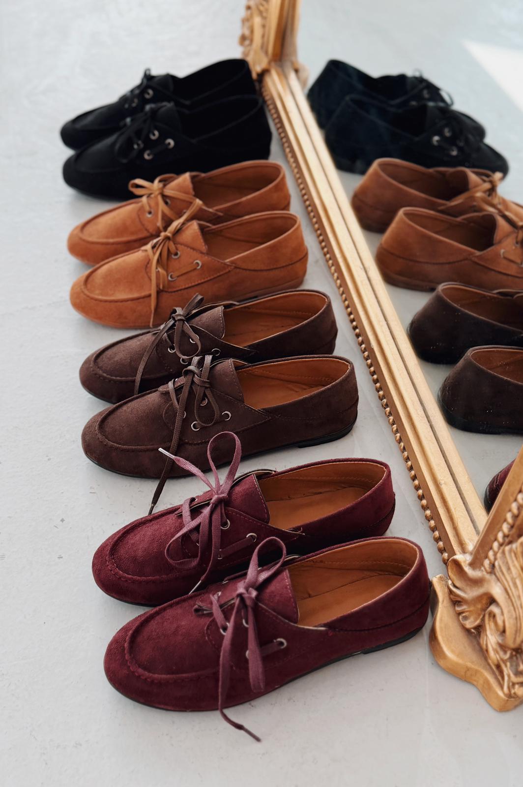 Maltra Kadın Oxford Ayakkabı Bordo Süet - ILOVESHOES