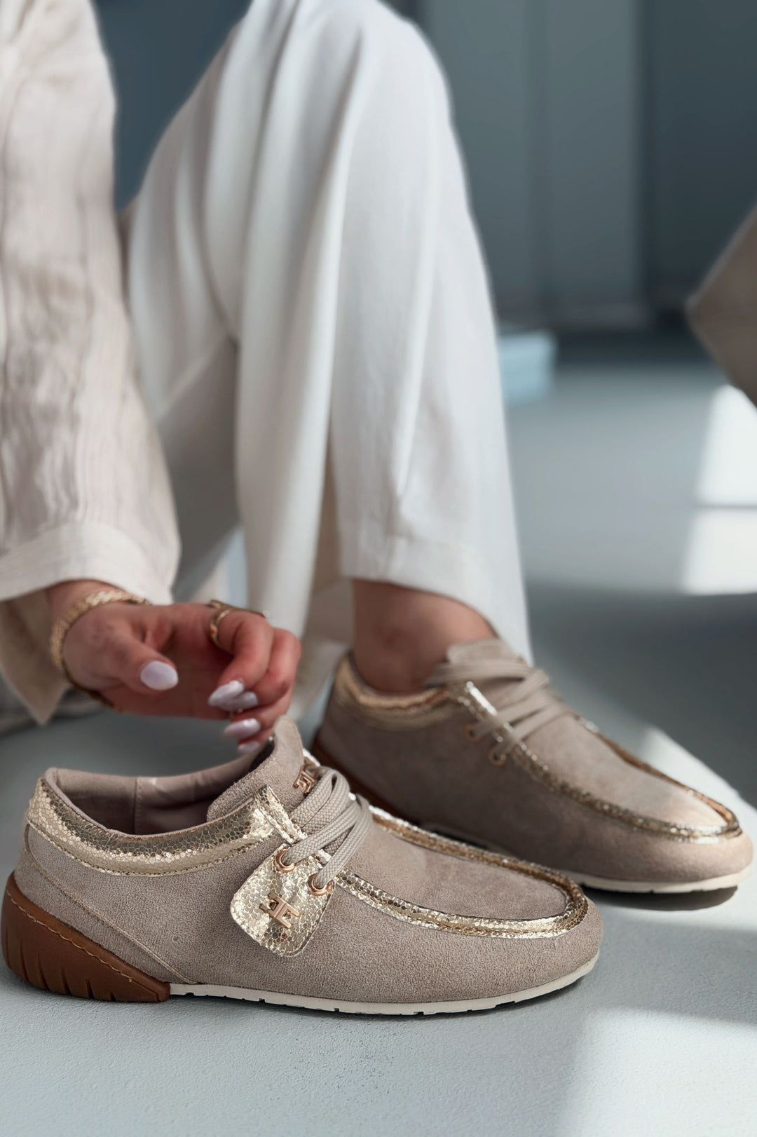 Vionelle Vizon Süet Kadın Spor Ayakkabı - ILOVESHOES