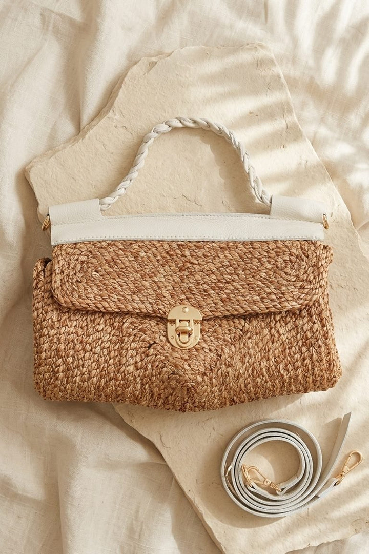 Calmera Bej Hakiki Deri Jüt Kadın Çanta - ILOVESHOES