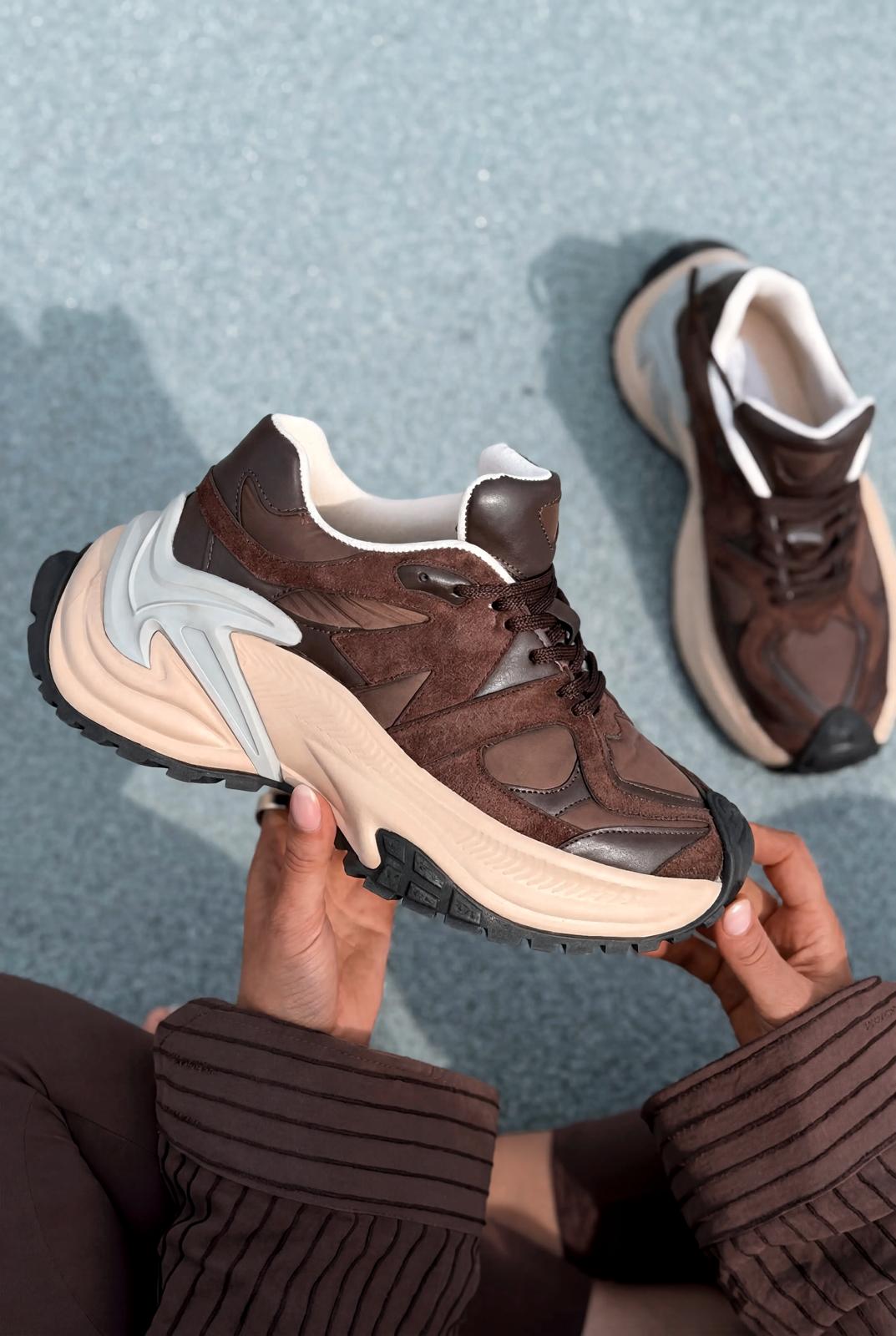 Leriva Kadın Spor Ayakkabı Acıkahve - ILOVESHOES