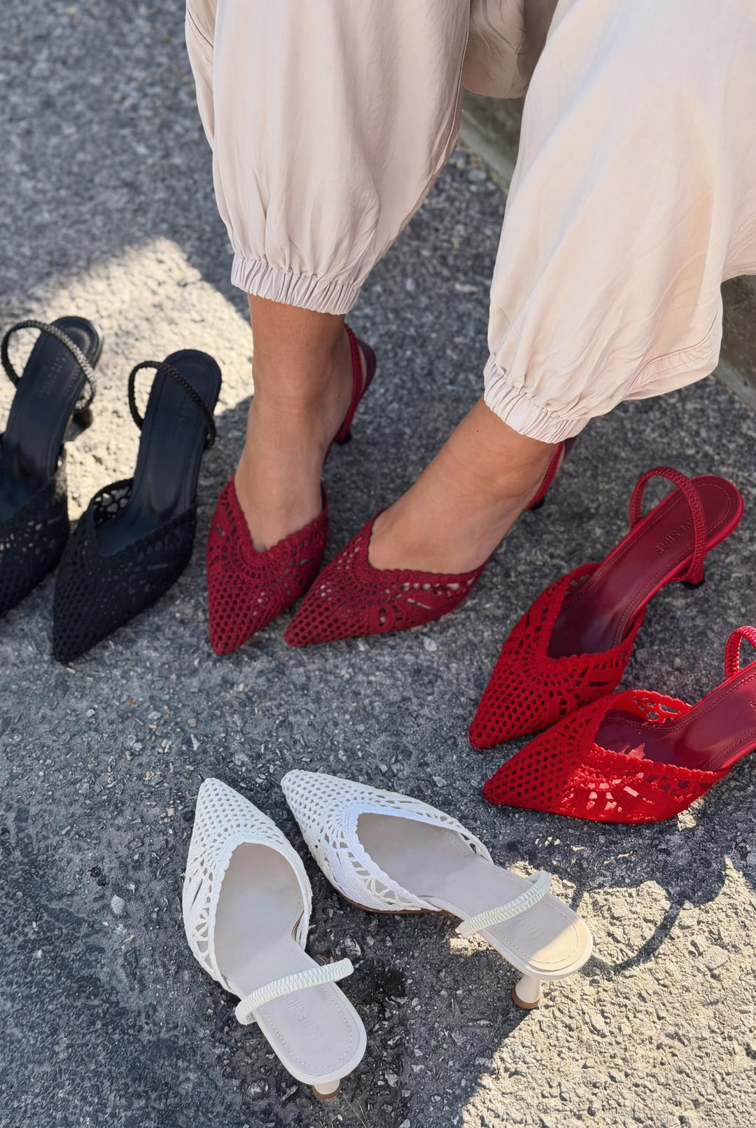 Brina Bej Dantel Kadın Stiletto