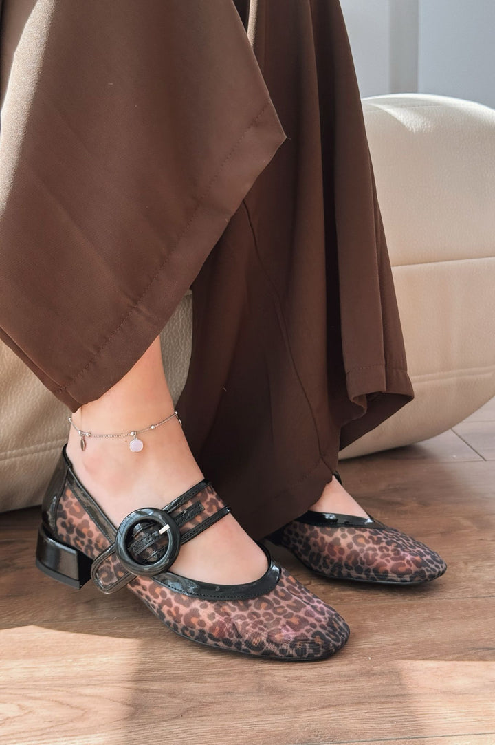 Cyreya File Leo Desenli Toka Detaylı Mary Jane - ILOVESHOES