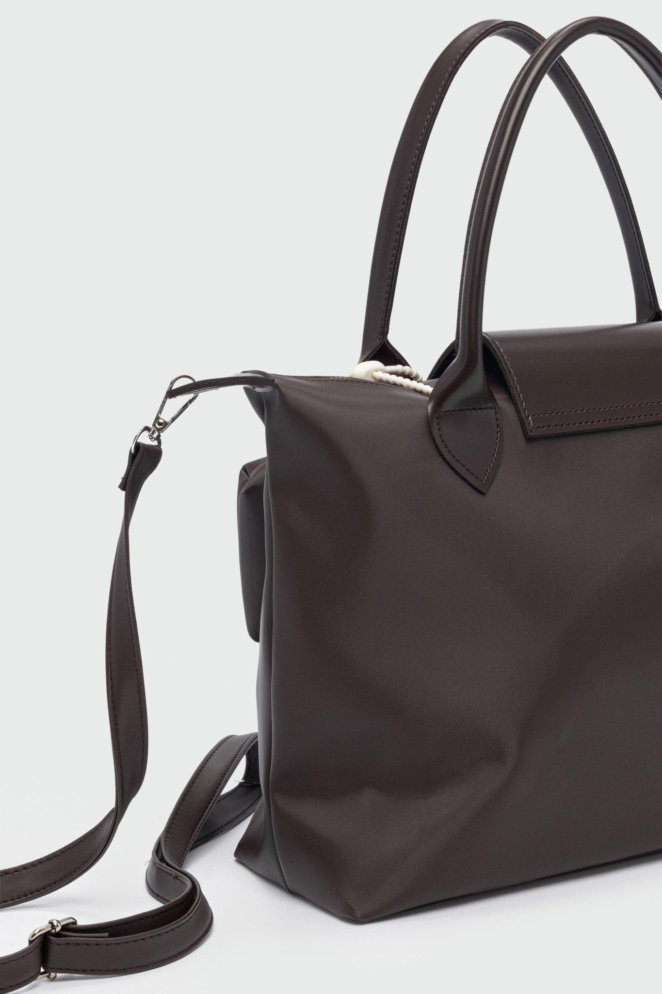 Aureli Kadın El Ve Omuz Çantası Acıkahve Charmlı - ILOVESHOES