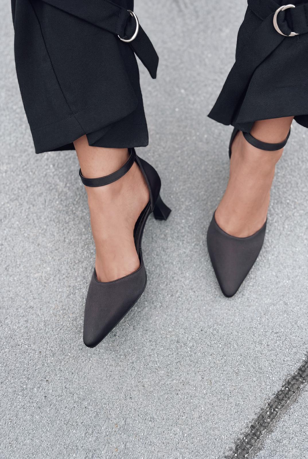 Arlin Siyah Mat Deri Kadın Stiletto - ILOVESHOES