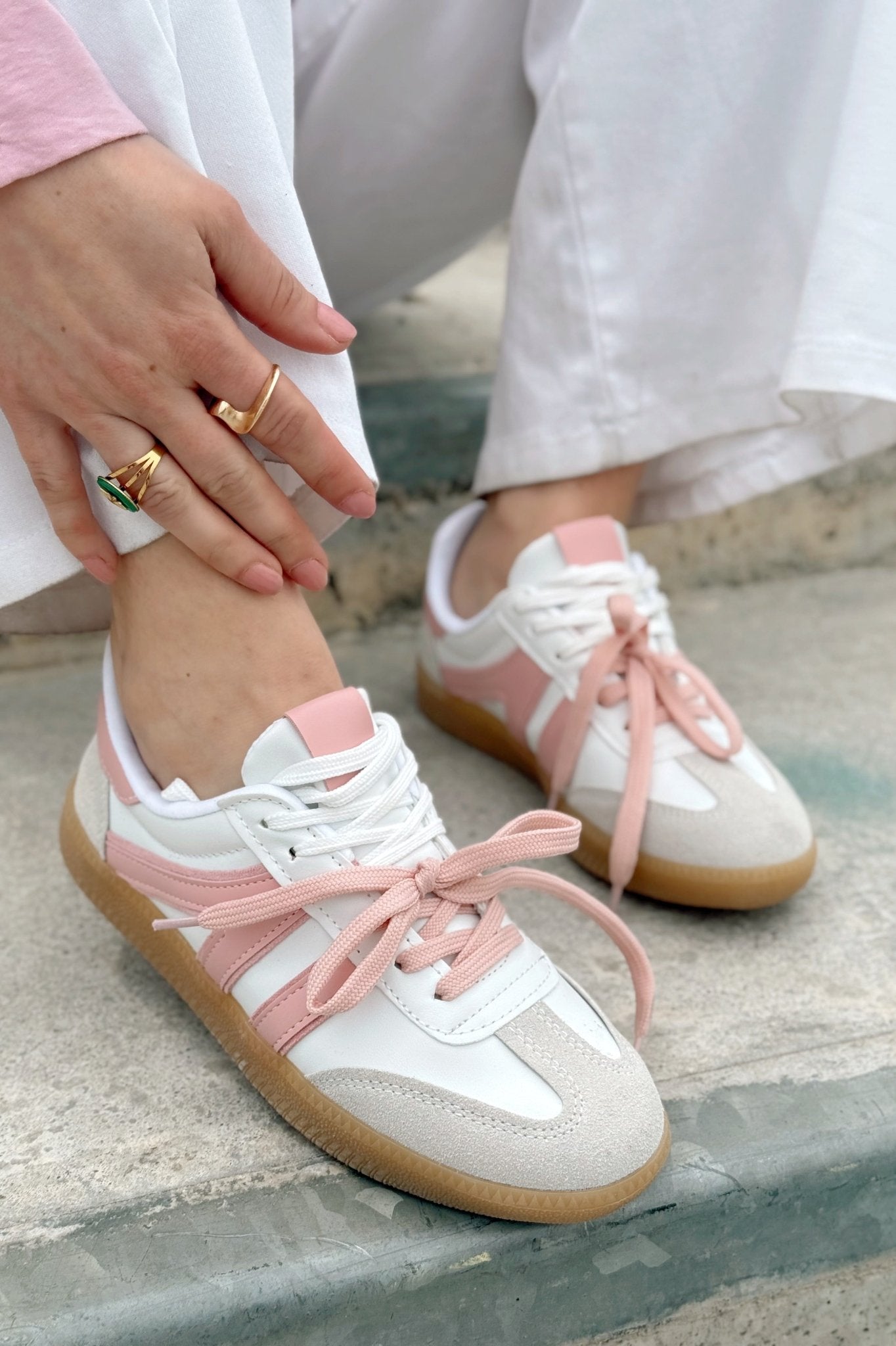 Ulisya Pudra Termo Taban Günlük Kadın Spor Ayakkabı - ILOVESHOES Türkiye