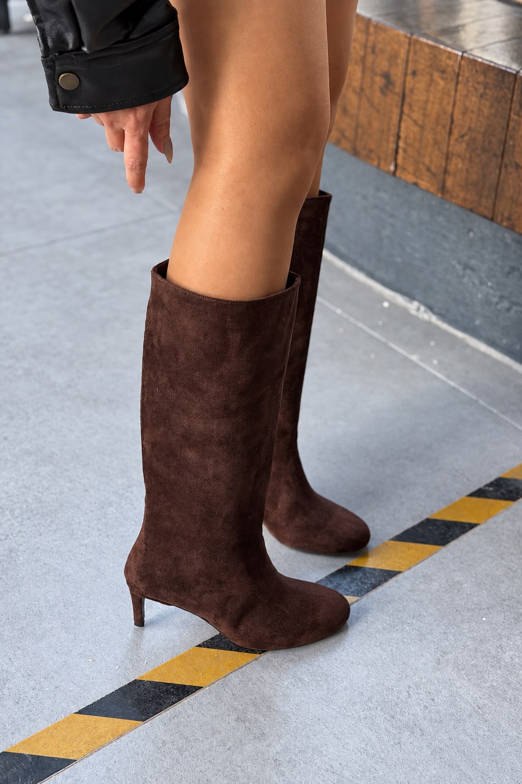 Elvars Acı Kahve Süet Kadın Çizme - ILOVESHOES