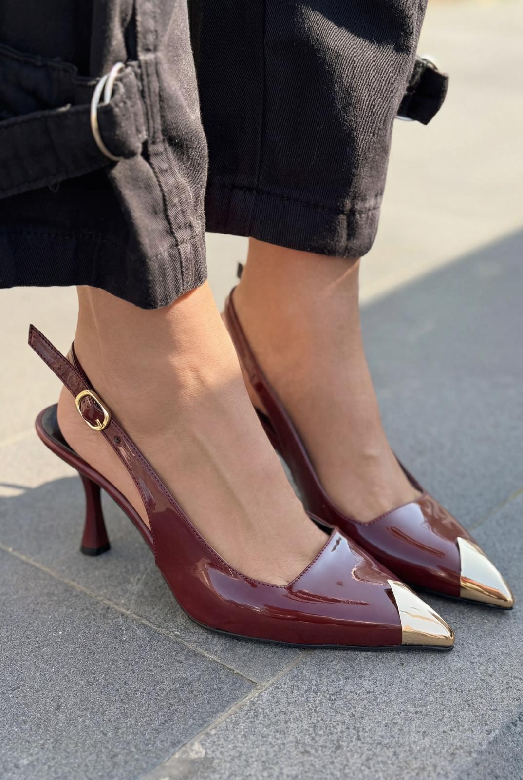 Caligo Stiletto Bordo Rugan - ILOVESHOES