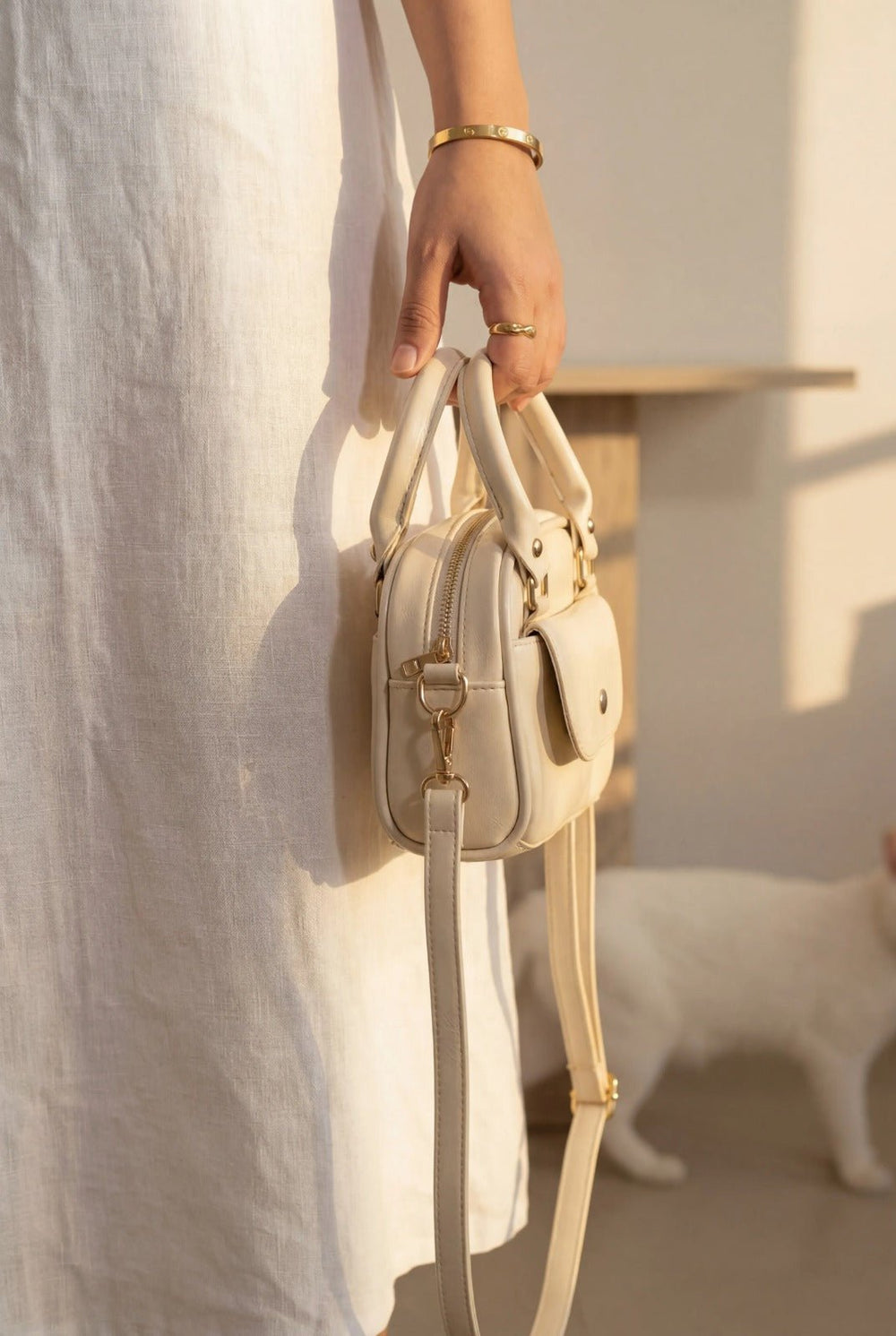 Arlune Bej Kadın El Çantası - ILOVESHOES