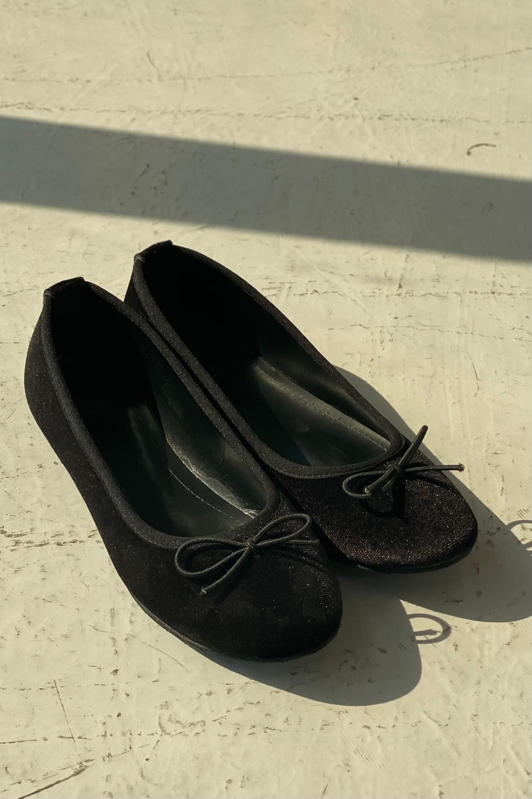 Lante Kadife Mary Jane Babet Siyah - ILOVESHOES