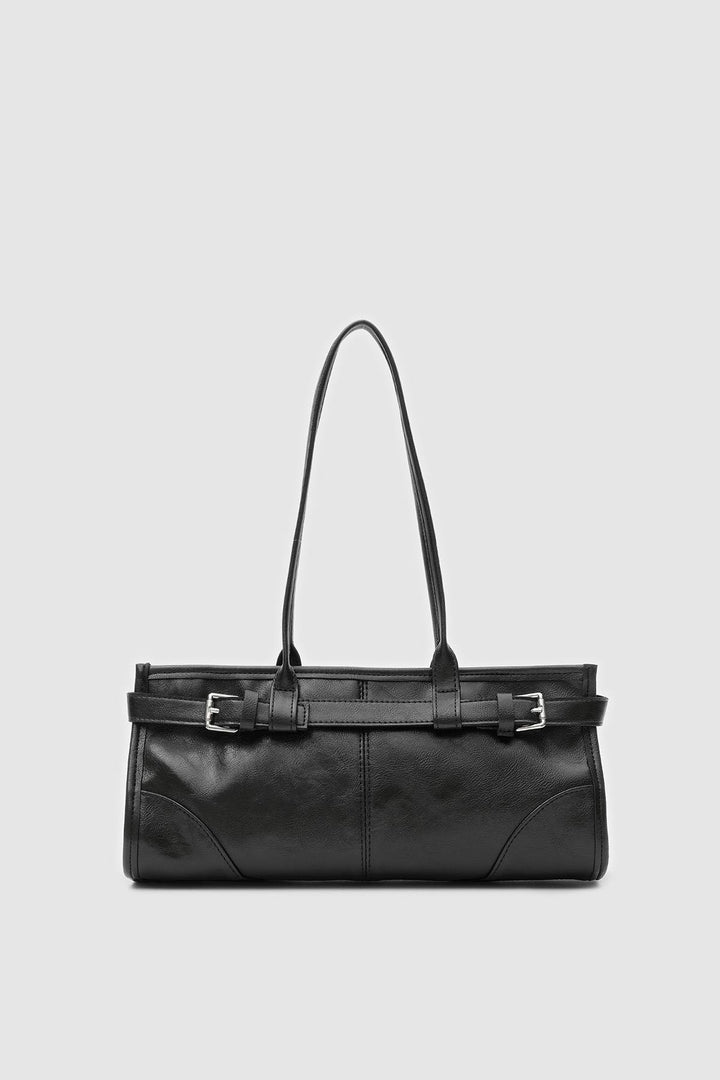 Anvessa Kadın Vintage Çanta Siyah - ILOVESHOES