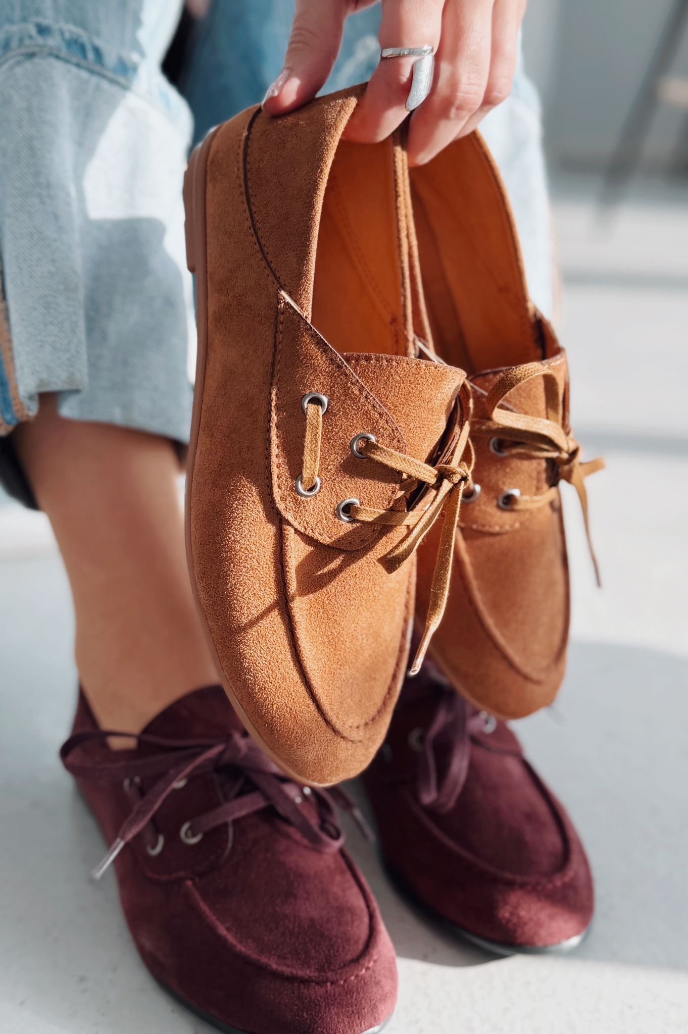 Maltra Kadın Oxford Ayakkabı Taba Süet - ILOVESHOES