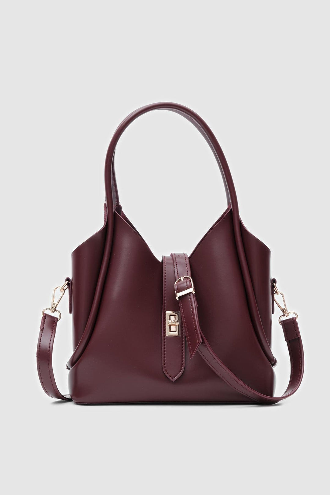 Brilena Kadın El ve Çapraz Çanta Bordo - ILOVESHOES