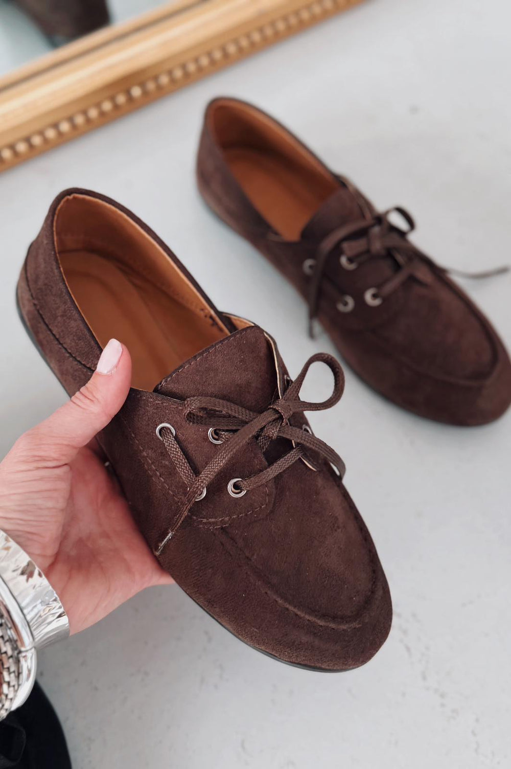 Maltra Kadın Oxford Ayakkabı Acıkahve Süet - ILOVESHOES