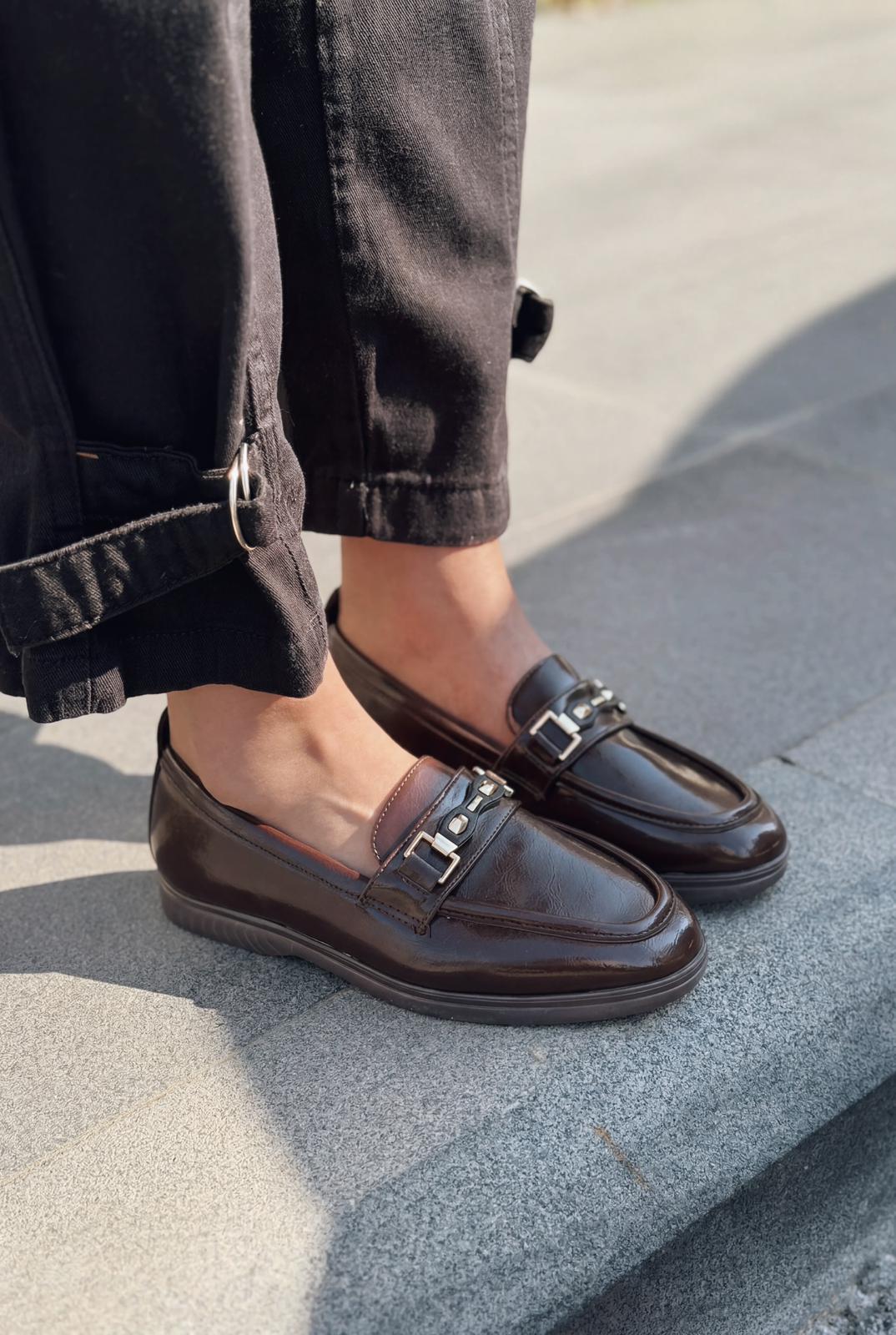 Torel Kadın Loafer Acıkahve Rugan - ILOVESHOES