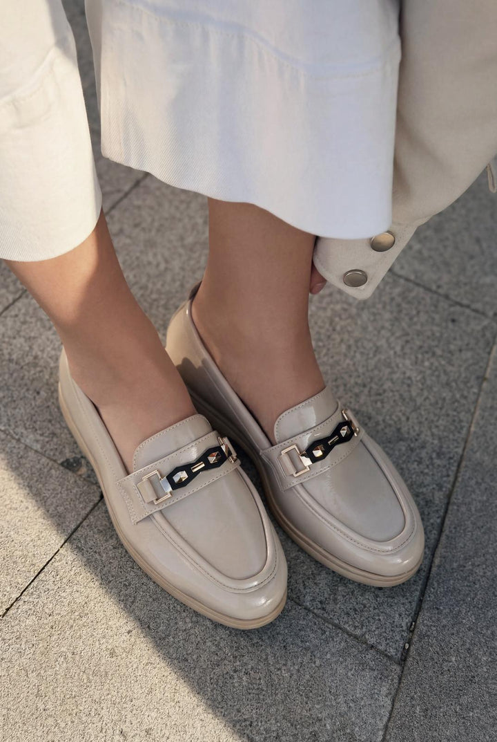 Torel Kadın Loafer Bej Rugan - ILOVESHOES